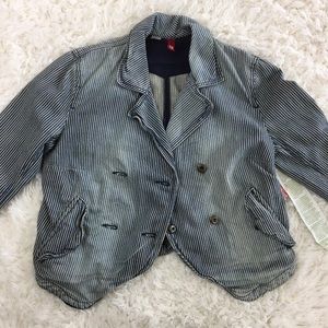 H&M Organic Cotton Denim Blazer